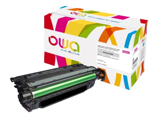 Owa - Magenta - Kompatibel - Gjenfabrikert - Tonerpatron Alternativ For: Hp 648A - For Hp Color Laserjet Enterprise Cp4025dn Cp4525dn Cp4525n Cp4525xh