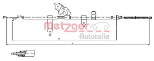 Metzger Tautrekk parkeringsbrems METZGER 17.1080