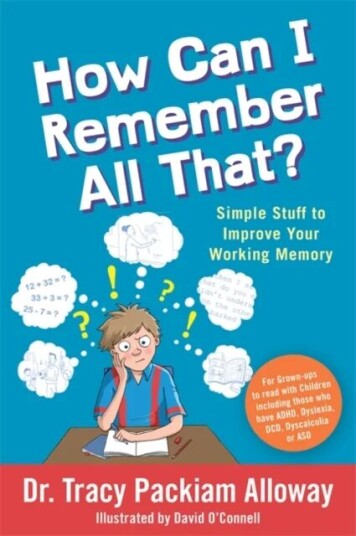 How Can I Remember All That? Av Tracy Packiam Packiam Alloway