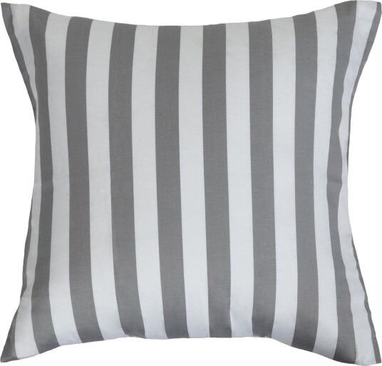 Borg Living Putetrekk - 100% Bomullssateng - Nordic Stripe grå - Stripete - 60x63 cm