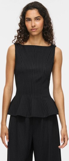 Vila Vimastriba Boat Neck S/L Top/Bfs Black XS