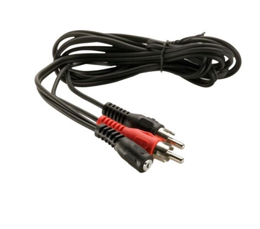 Goobay 3,5mm til 2x RCA Adapterkabel 1,4m Svart