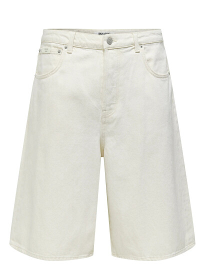 ONLY & SONS Onscarl Balloon Ecru 4145 Pim Dnm Shorts - White - L