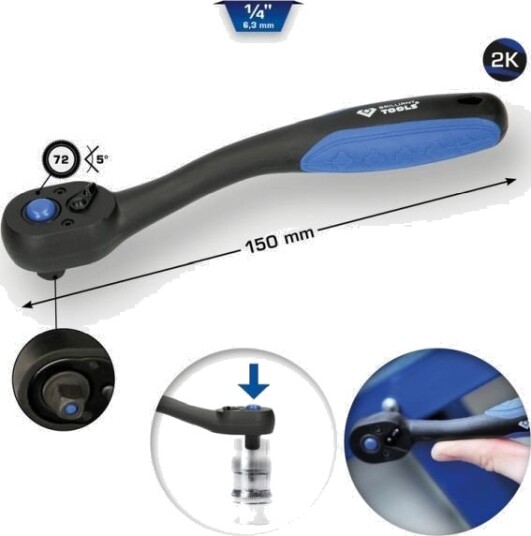 KS TOOLS BT020900 Reversibel skralle