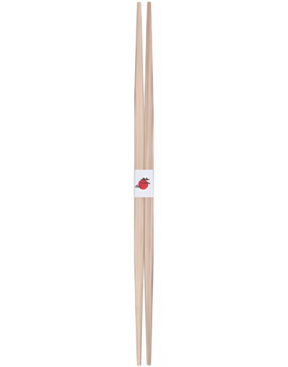 100 par Japanske Premium Spisepinner i Sedertre 26 cm - Dobbel Spiss