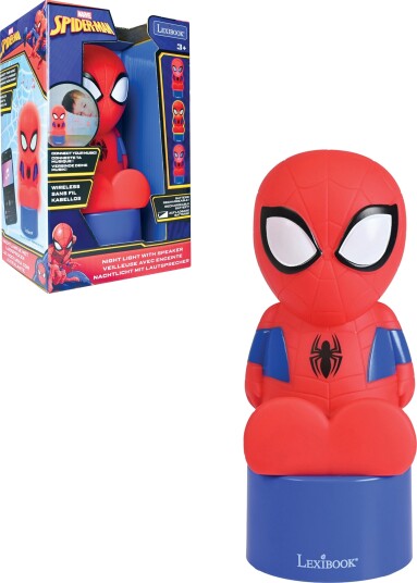 Marvel Spider-Man Nattlampe med Bluetooth-høyttaler