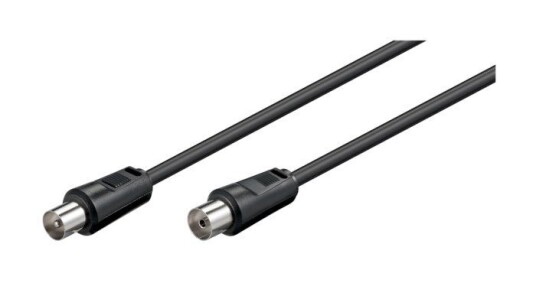 Goobay 15 m Antennekabel 70 dB Svart - Skjermet Koaksial