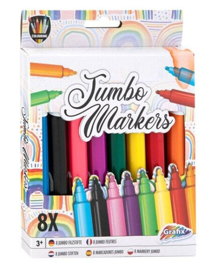 Grafix Jumbo Markers 8pcs.
