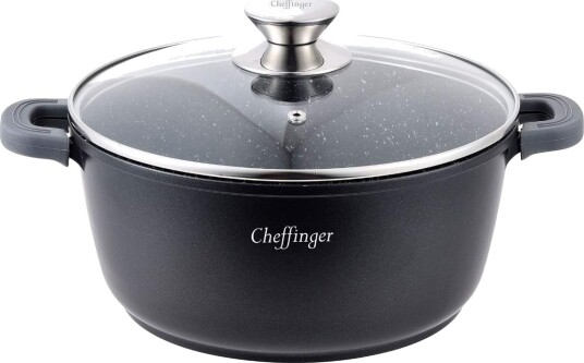 Induksjonsklar aluminiumsgryte 28 cm non stick marmor Induksjonsklar aluminiumsgryte 28 cm non stick marmor