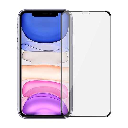 DACOTA PLATINUM TIGER GLASS 3D IPHONE XR / 11 SKJERMBESKYTTER, SVART