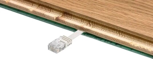 Deltaco Cat. 6 10 m Flat UTP-nettverkskabel Hvit med RJ-45 Deltaco Cat. 6 10 m Flat UTP-nettverkskabel Hvit med RJ-45