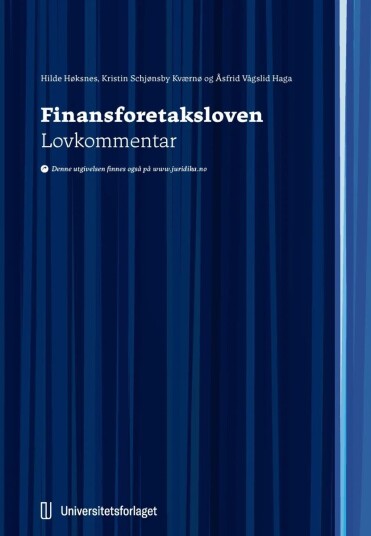 Finansforetaksloven Av Hilde Høksnes, Kristin Schjønsby Kværnø