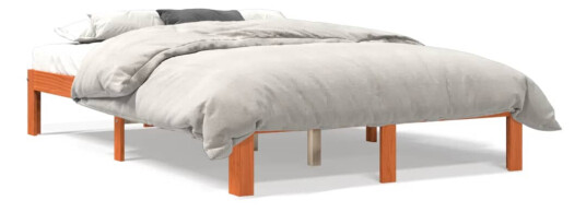 Sengeramme brun 120x200 cm heltre furu 8721012361782