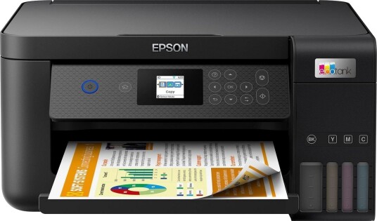 Epson EcoTank ET-2850 Multifunksjonsskriver med Wi-Fi og Duplex Utskrift - Svart Epson EcoTank ET-2850 Multifunksjonsskriver med Wi-Fi og Duplex Utskrift - Svart