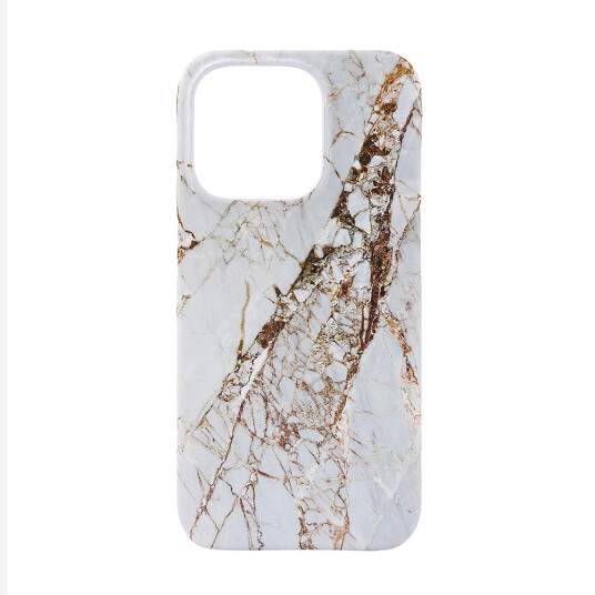 Onsala iPhone 15 Pro MagSeries Deksel Hvit Rino Marmor