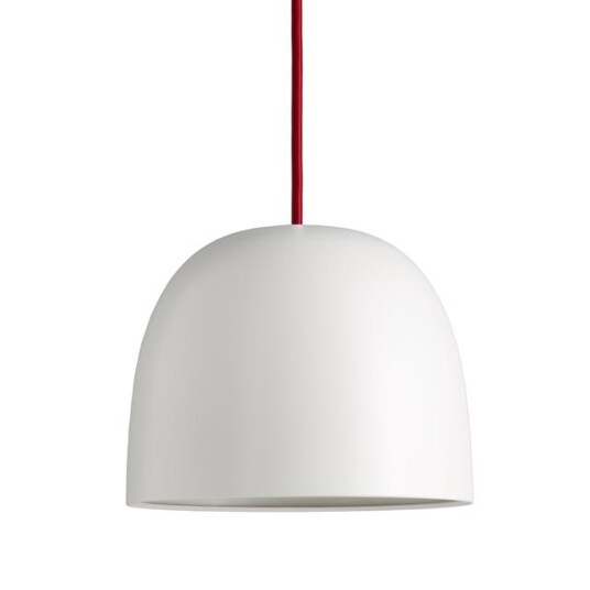 Piet Hein Super 215 Taklampe Hvit med Rød Ledning Piet Hein Super 215 Taklampe Hvit med Rød Ledning