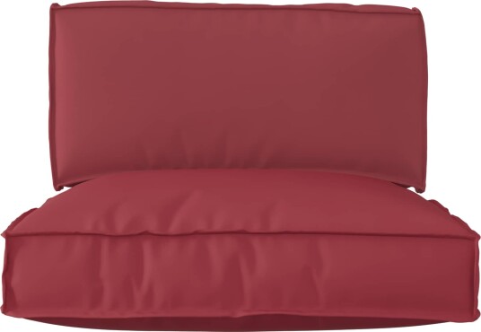 vidaXL Pallet Pute Sett Oxford Stoff Grå 80 x 80 x 52 cm