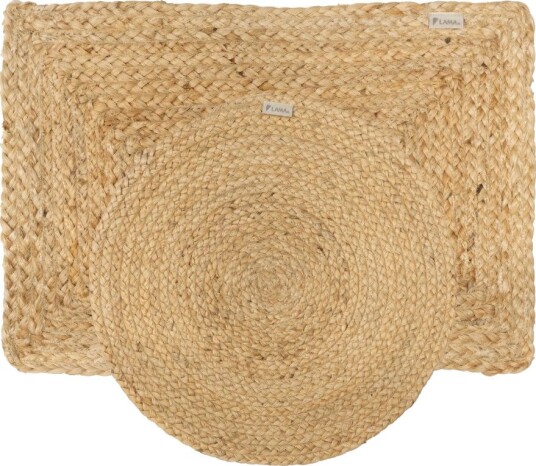 Lama Cleo dekkebrikke i jute Ø40 Natur