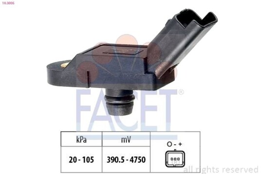 Lufttrykksensor, høydetilpasning FACET 10.3005 Lufttrykksensor, høydetilpasning FACET 10.3005