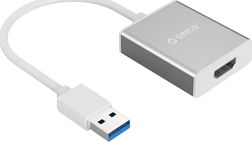 ORICO UTH USB-A 3.0 til HDMI-adapter Sølv UTH-SV-BP-HU ORICO UTH USB-A 3.0 til HDMI-adapter Sølv UTH-SV-BP-HU