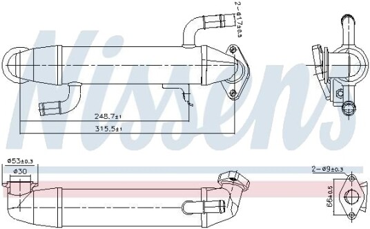 EGR-kjøler NISSENS 989406