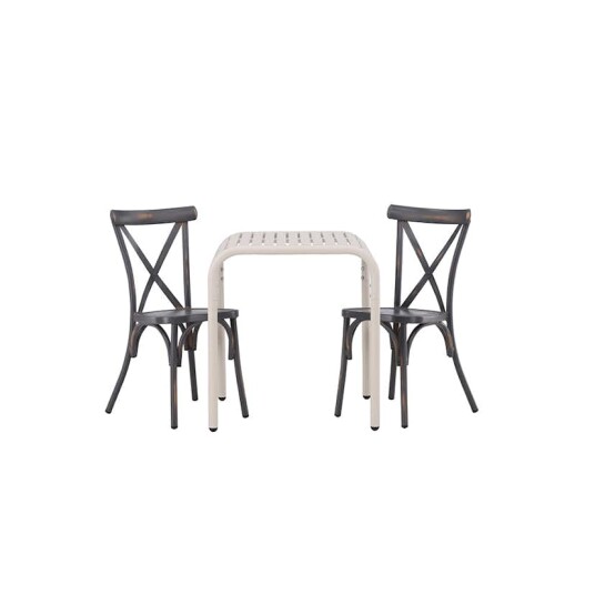 Cafégruppe Venture Home Borneo Bord med 2 Tablas Stoler