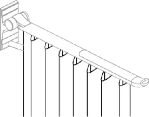 DUSCHFORBIND, FOR 850 MM TOILETT Hvit