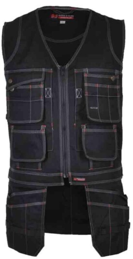 BS Håndverksvest Drevsjø Unisex, Str. XL, Sort BS Håndverksvest Drevsjø Unisex, Str. XL, Sort