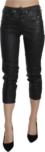 John Galliano Dame Jeans Svart W25,