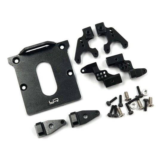 Yeah Racing AXSC-049 - Aluminum Front & Rear Adjustable Shock Mo