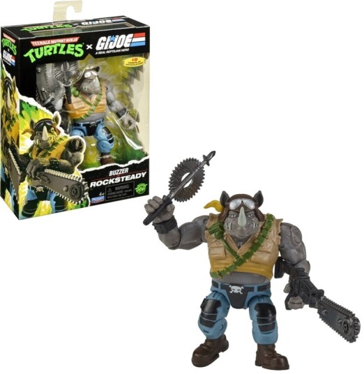 Teenage Mutant Ninja Turtles x G.I. Joe Buzzer x Rocksteady Action Figure (TMNT) Teenage Mutant Ninja Turtles x G.I. Joe Buzzer x Rocksteady Action Figure (TMNT)