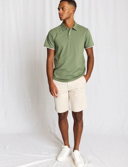 Bruun & Stengade Bs Delos Regular Fit Polo Shirt Khaki green XXXL