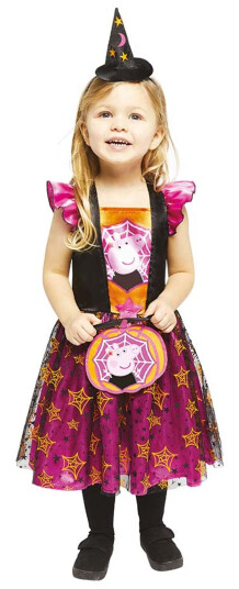 Amscan International Peppa Gris Halloween Kjole Barn Karnevalskostyme XSmall Amscan International Peppa Gris Halloween Kjole Barn Karnevalskostyme XSmall