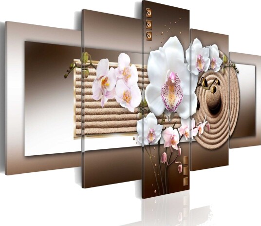 Bilde Orchid And Zen Garden 100x50 Artgeist sp. z o. o.
