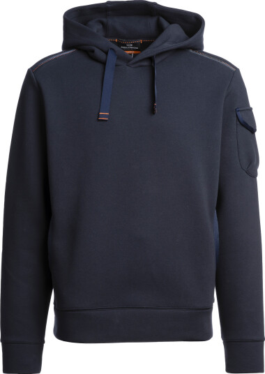 Parajumpers Men's Ike Hooded Fleece Blue Navy S Parajumpers Men's Ike Hooded Fleece Blue Navy S