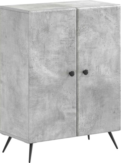 vidaXL Baderom Oppbevaringsskap BREDA Betonggrå 59,5 x 31 x 80 cm