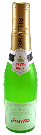 Dynäs Import Oppblåsbar Champagneflaske Grattis