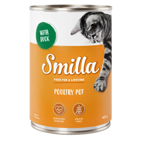 Smilla Bursdagsgryte Kylling Og And 6 X 400 G Sart Fjærkre Med And