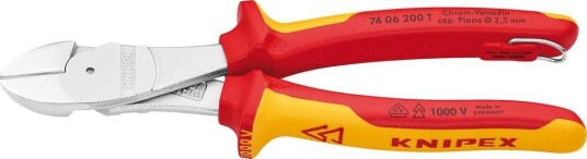 Knipex 200mm Kraftsidavbitere VDE 1000V Isolert Håndverktøy