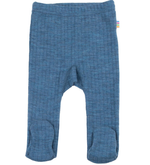 Joha Leggings m. Føtter Ull Denim Blå 70 Leggings Joha Leggings m. Føtter Ull Denim Blå 70 Leggings