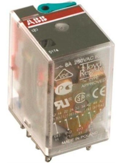 ABB Cr-m024dc2 pluggable interface relay 2c/o a1-a2=24vdc 250v (4013614497711)