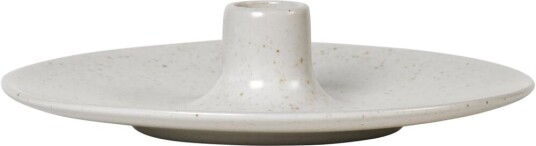 Broste Copenhagen Nordic Vanilla lysestake Ø18 cm i kremfarget stentøy Broste Copenhagen Nordic Vanilla lysestake Ø18 cm i kremfarget stentøy