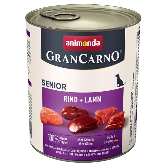 Animonda Grancarno Original Senior 6 X 800 G Okse & Lam Animonda Grancarno Original Senior 6 X 800 G Okse & Lam