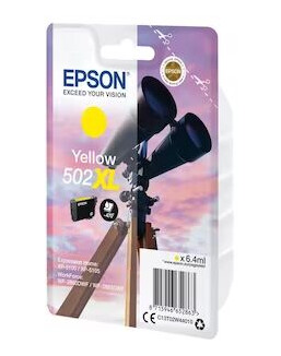 Epson 502XL - høj kapacitet - gul - original - blækpatron - Blekkpatron Yellow