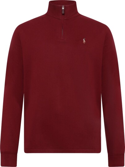 Polo Ralph Lauren 40/1 Dbl Knit Jacq Knt Pullover   Burgundy   M