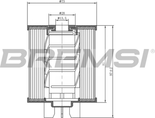 Drivstoffilter BREMSI FE0775 Drivstoffilter BREMSI FE0775