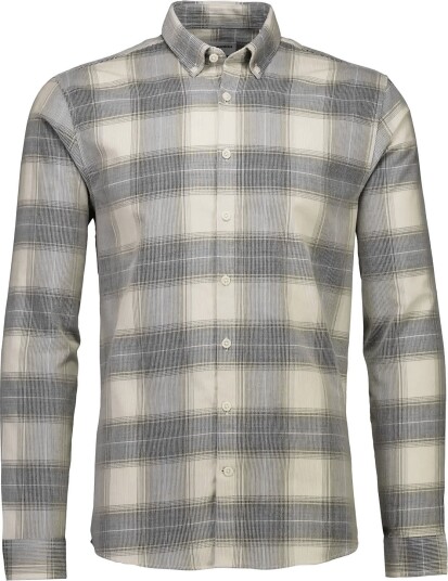 Lindbergh Checked Corduroy Shirt L/S   Cream   M