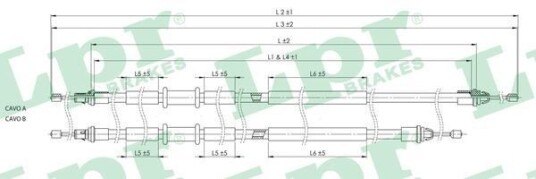 Bremsewire LPR C0249B