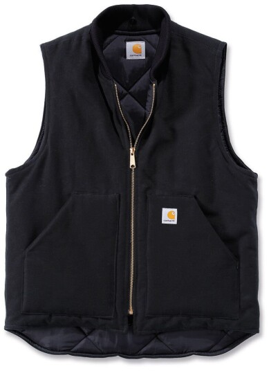 Carhartt Duck Arctic Quilt Lined Vest Vest (andre ) S Svart Carhartt Duck Arctic Quilt Lined Vest Vest (andre ) S Svart