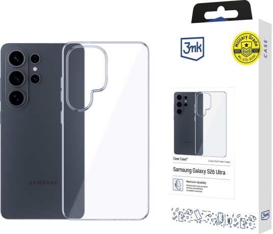 3Mk Gjennomsiktig Etui til Samsung Galaxy S26 Ultra - Beskyttende Mobildeksel i TPU